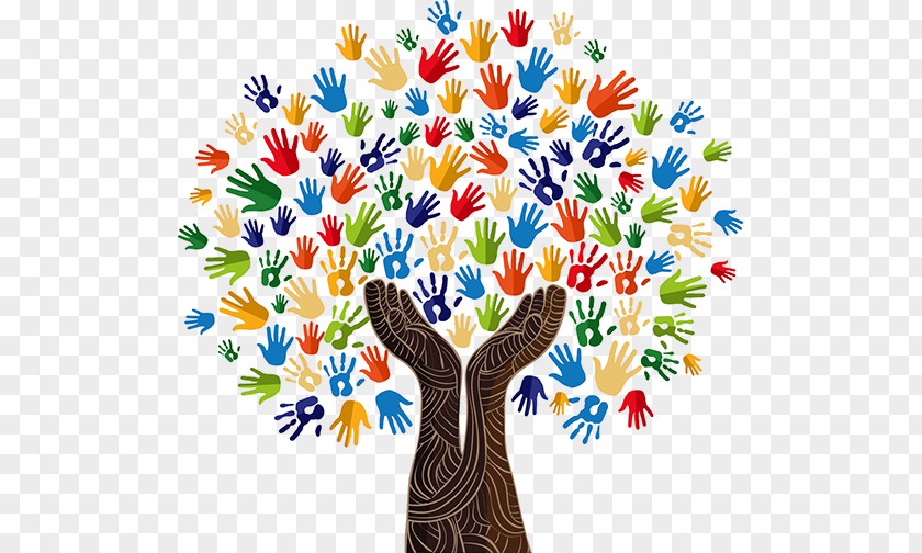 Hand-painted Giving Tree Drawing PNG