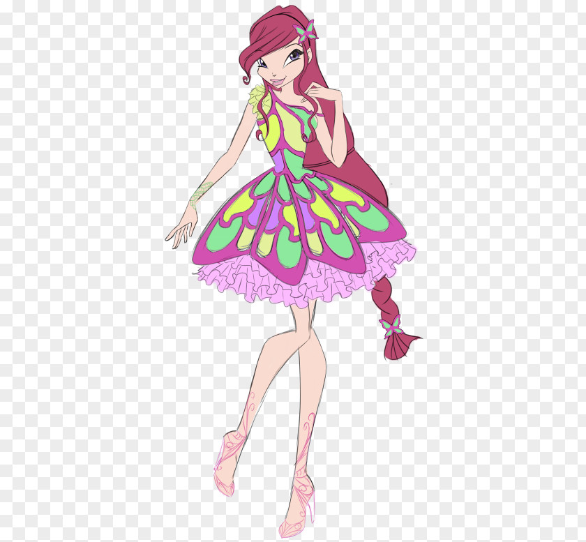 Roxy Butterflix Flora Drawing PNG