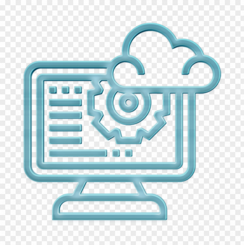 Big Data Icon Processing System Cloud PNG