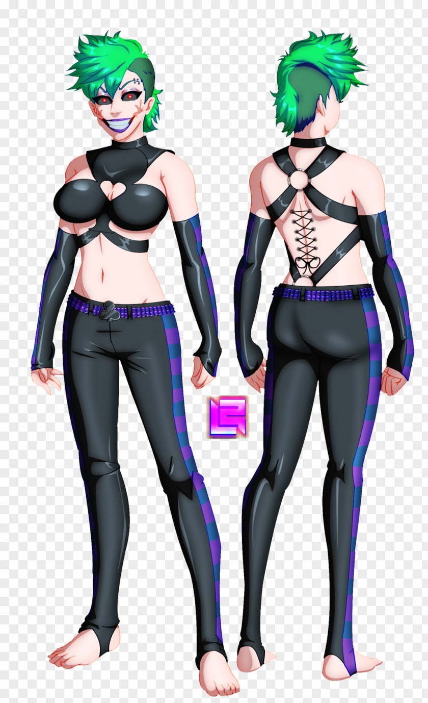 Chelsea Grin Supervillain Human Muscle Costume Purple PNG