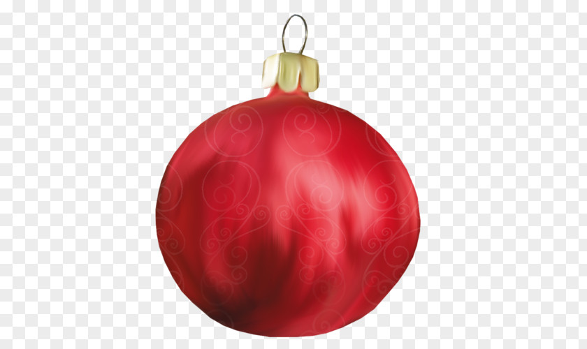 Christmas Tree Ornament Red PNG