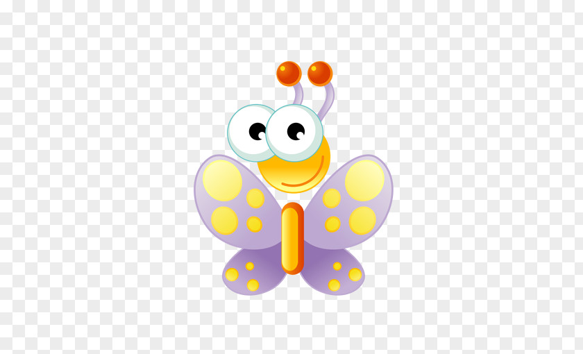 Creative Butterfly Cartoon PNG