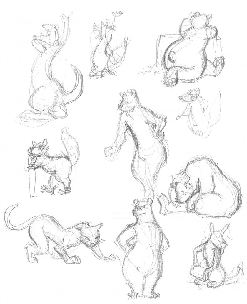 Drawings Of Animals Visual Arts Gesture Drawing Line Art Sketch PNG
