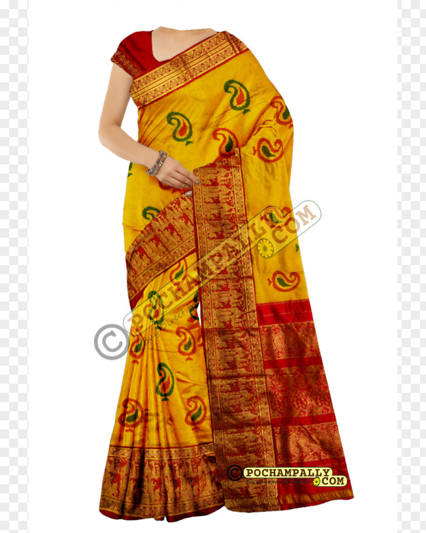 Handloom Pochampally Saree Sari Ikat Silk PNG