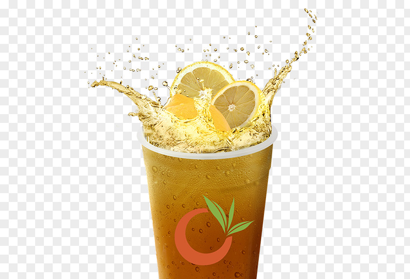 Lemon Tea Juice Green Bubble Orange Drink PNG