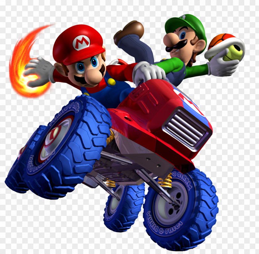 Luigi Mario Kart: Double Dash Kart 7 GameCube PNG