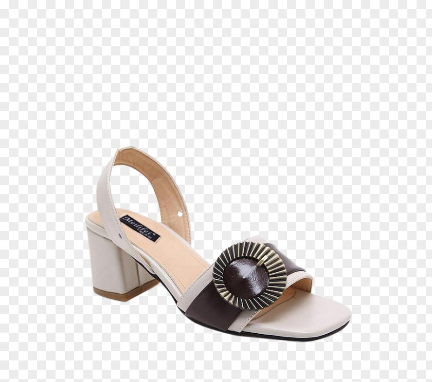 Sandal Fashion Slingback Buckle Slide PNG