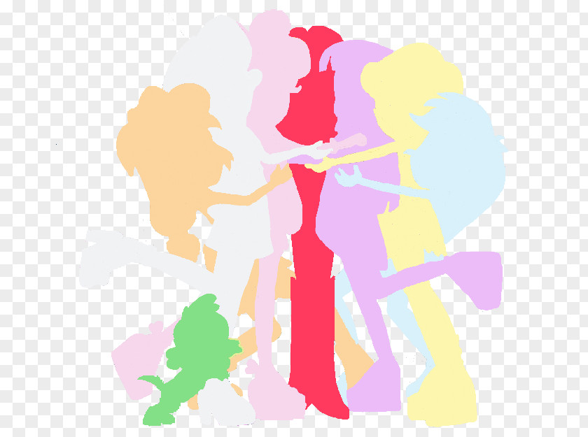 Silhouettes Sunset Shimmer Equestria Girls Rainbow My Little Pony: Friendship Is Magic Fandom Applejack Rarity Fluttershy PNG