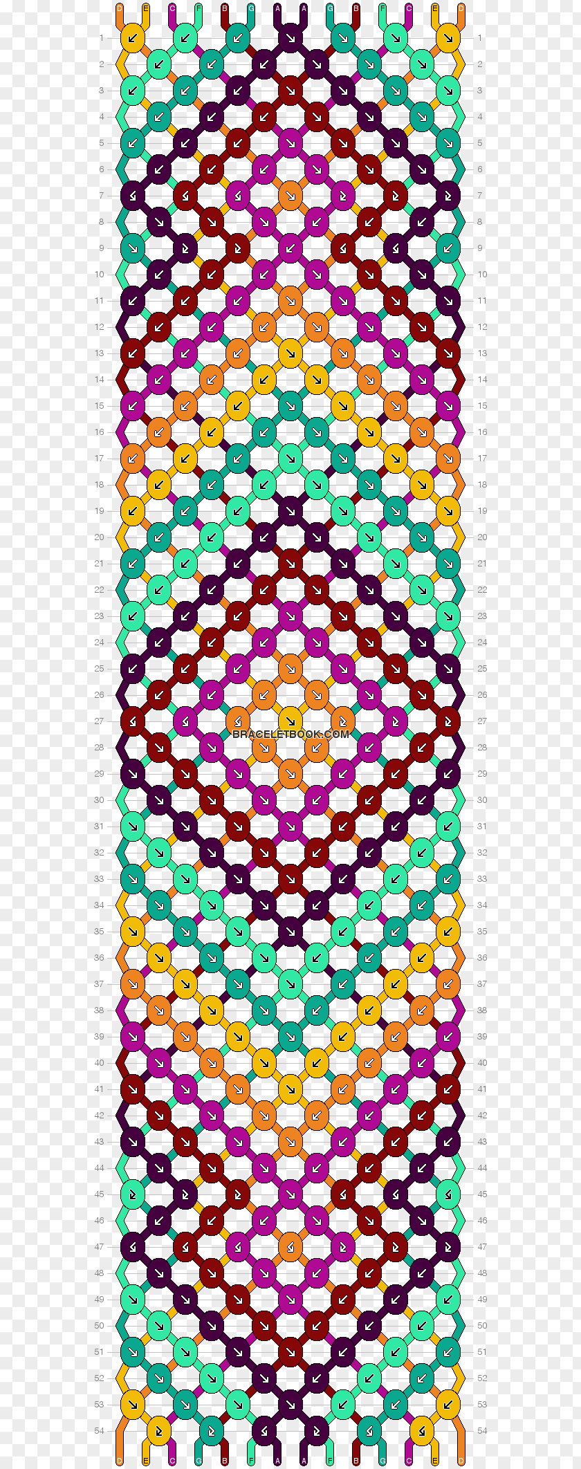 Friendship Bracelet Embroidery Thread Pattern PNG