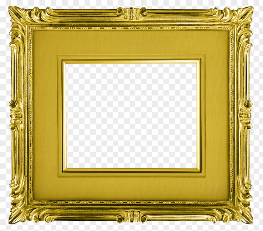Gold Frame Picture Frames Round Clip Art PNG