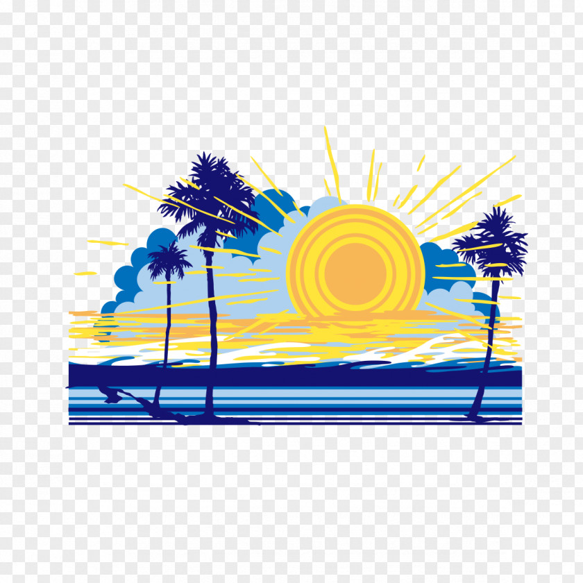 Sunshine Beach Euclidean Vector PNG