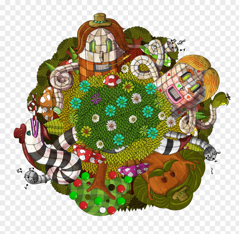 Tmall Home Improvement Festival Tree Christmas Ornament PNG