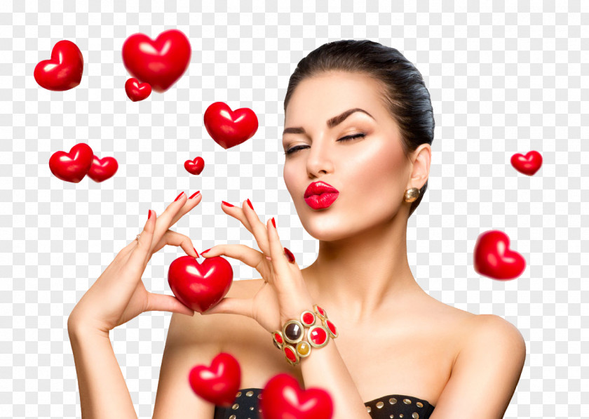 Beauty And The Heart Stock Photography Royalty-free Woman Love PNG