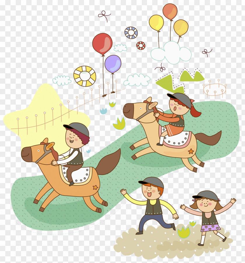 Brown Horse Horse&Rider Pony Equestrianism Illustration PNG