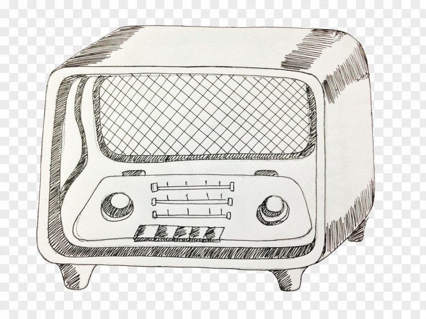 FIG Painted Pencil Microwave Oven Cartoon Illustration PNG