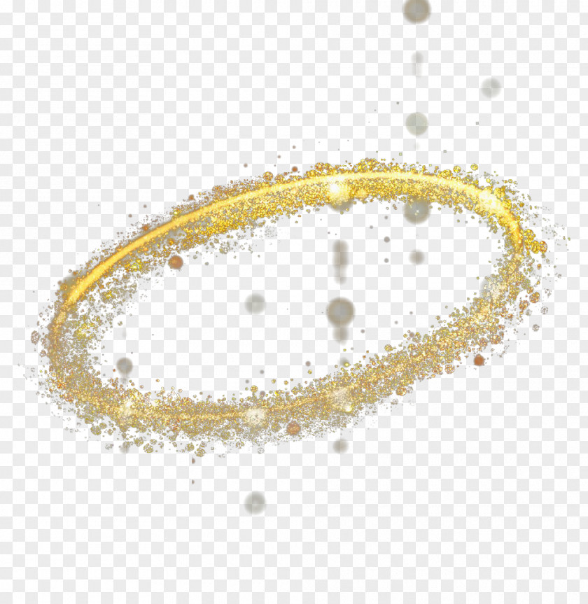 Gold Powder Circle PNG