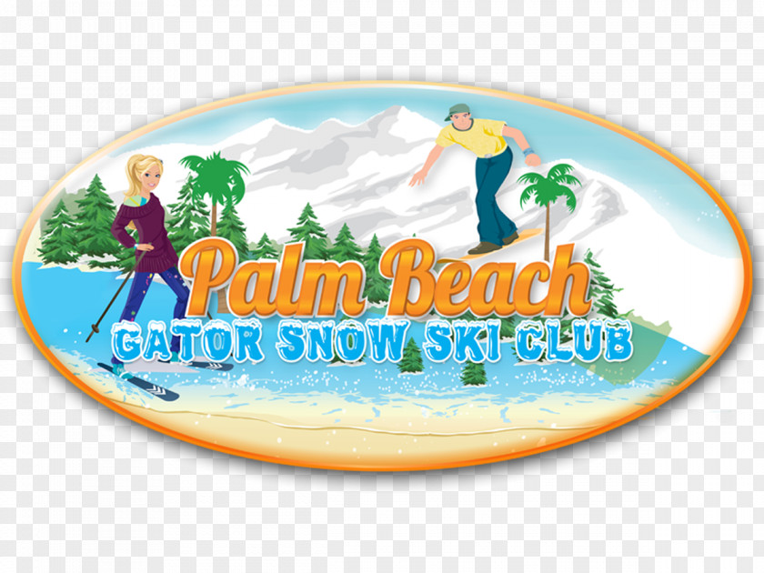 Skiing Logo Label Font PNG