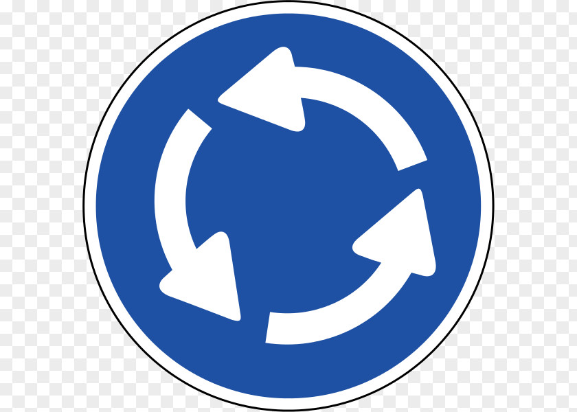 Road Traffic Sign Roundabout PNG