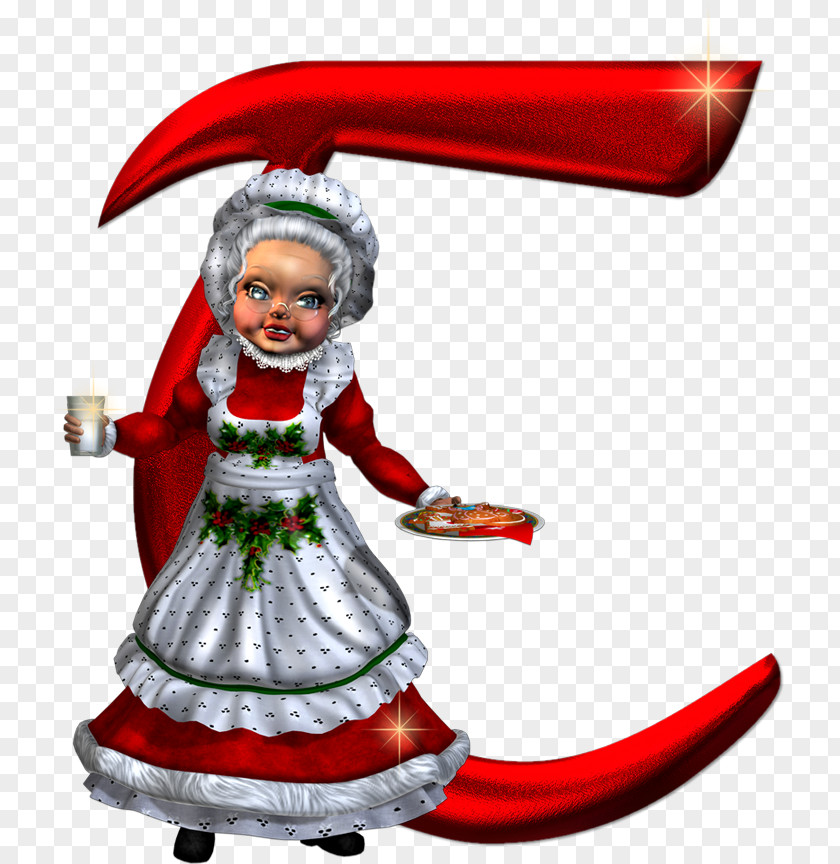 Santa Claus Alphabet Letter Christmas PNG