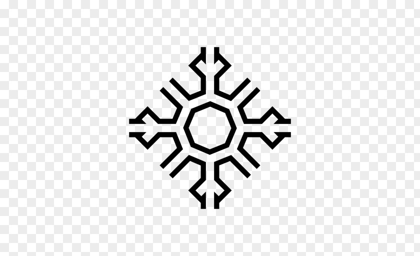 Snowflake Shape Circle PNG