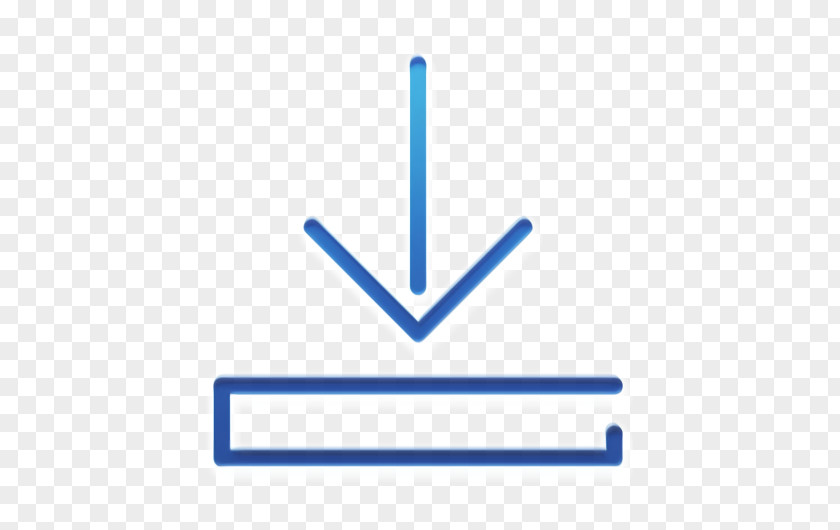 Symbol Electric Blue Download Icon Arrows Web Navigation Line Craft PNG