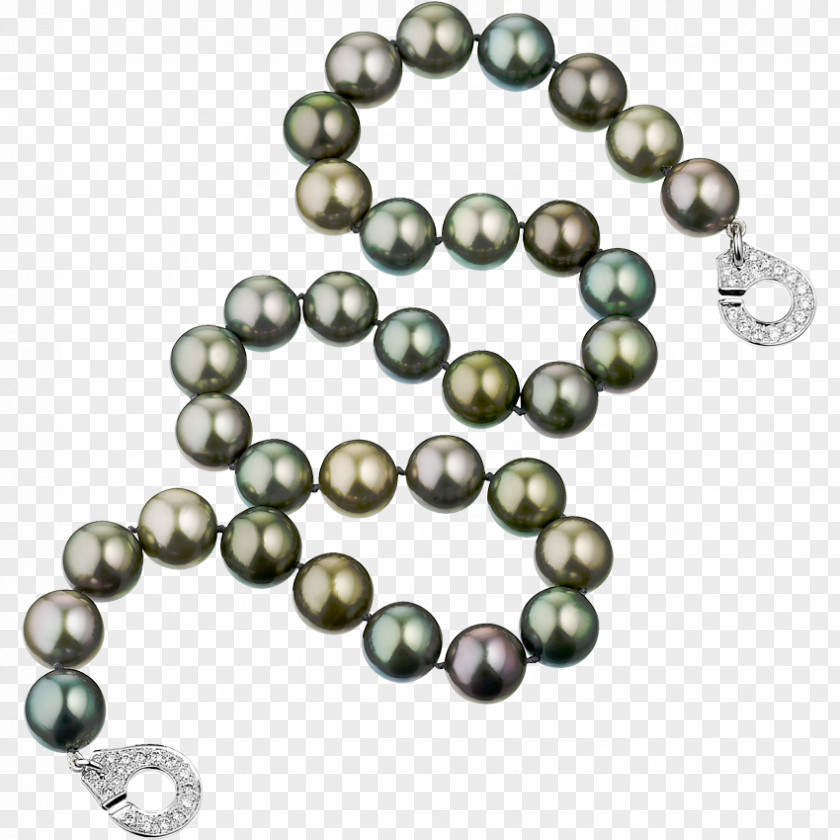 Tahitian Pearl Chanel Necklace PNG