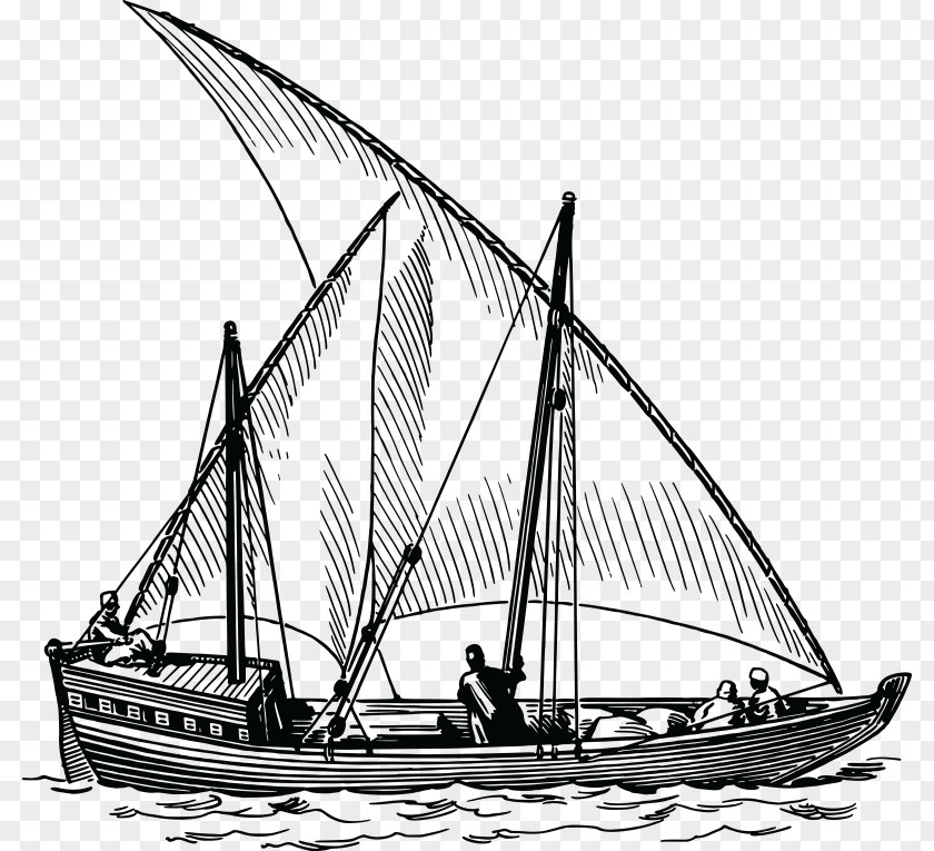 Ship Clip Art Sailing Dhow Sailboat PNG