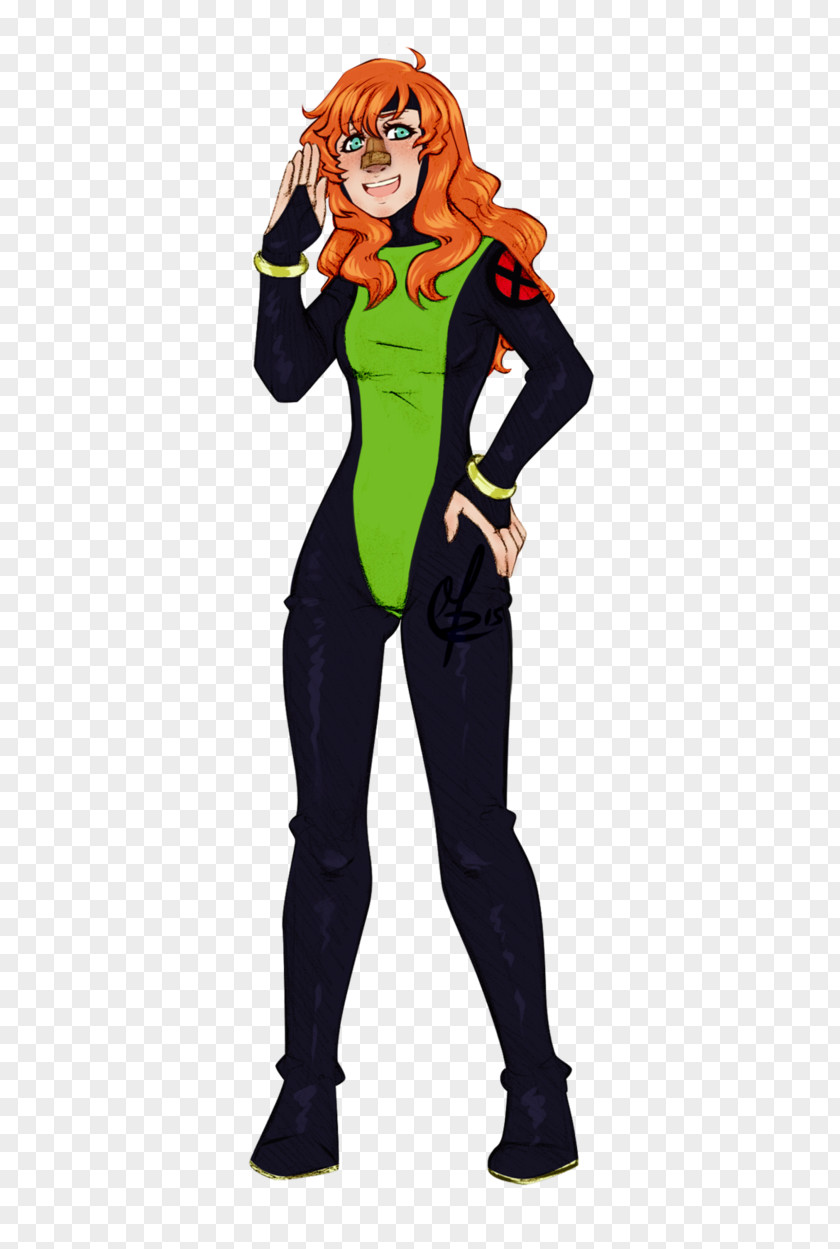 Jean Grey Suit Costume Character PNG