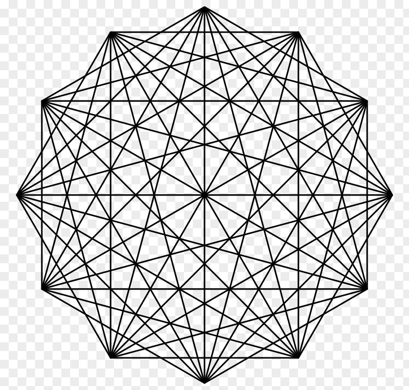 Mandala Clipart Complete Graph Theory Vertex Simplex PNG