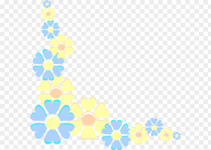 Pastel Flowers Borders And Frames Flower Desktop Wallpaper Clip Art PNG