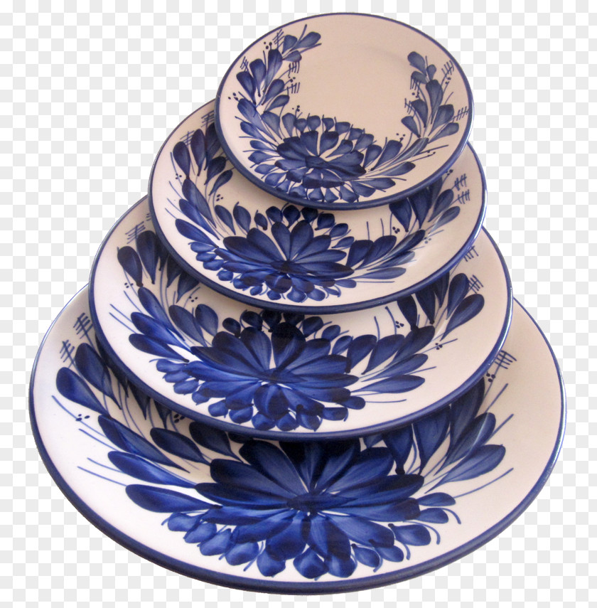 Plate Blue And White Pottery Ceramic Platter Saucer PNG