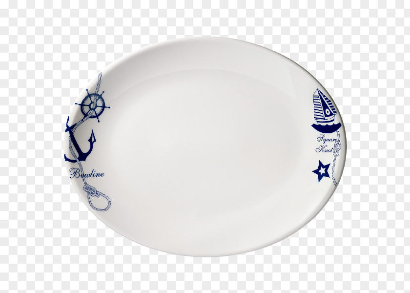 Plate Porcelain Platter Tableware Cobalt Blue PNG