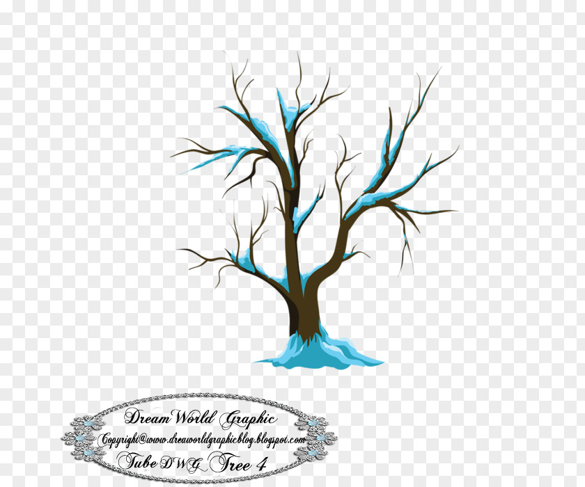 Tree Drawing Winter Season PNG