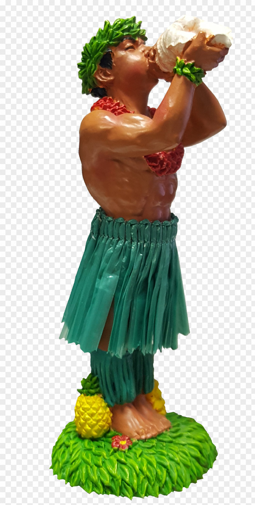 Hawaiian Hula Ukulele Doll Figurine Tiki PNG