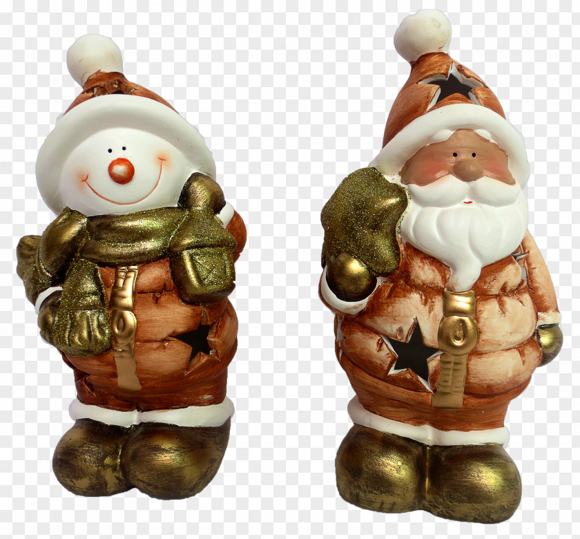 Santa Claus Christmas Ceramic Garden Gnome Porcelain PNG