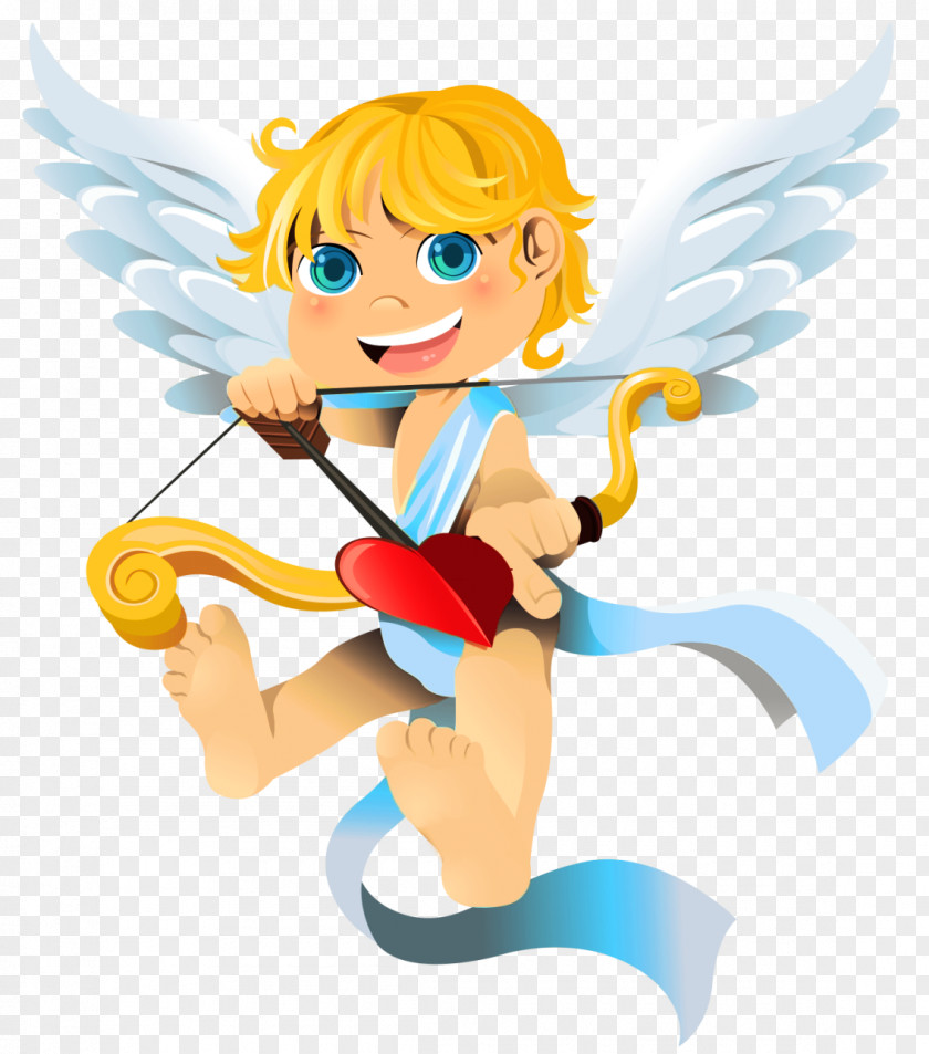 Cupid Valentine's Day Heart Clip Art PNG