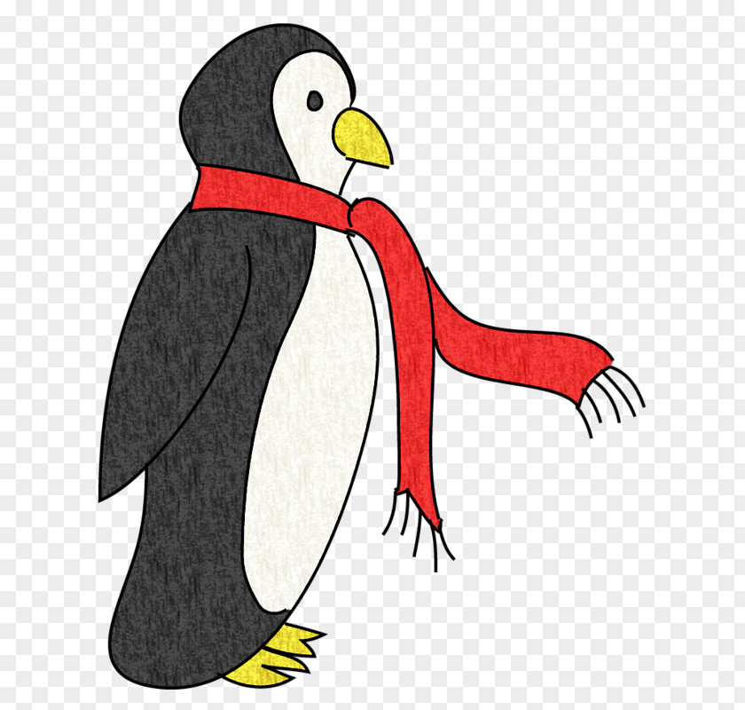 Hand-painted Cartoon Penguin Drawing Illustration PNG