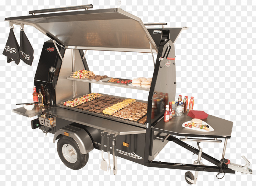 Outdoor Grill Barbecue-Smoker Street Food Hamburger Grilling PNG