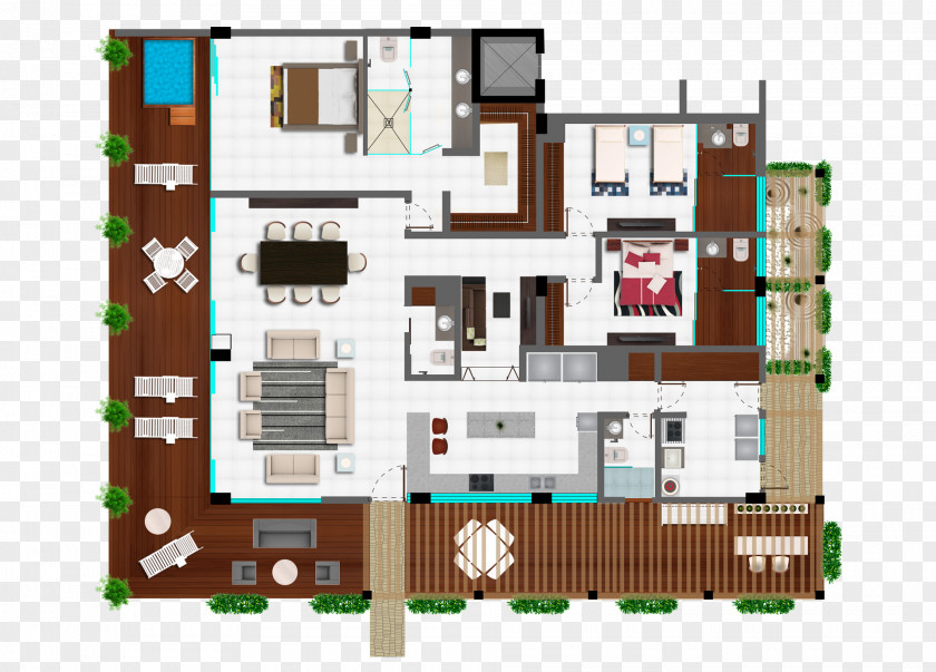 Apartment Bedroom Living Room Home PNG