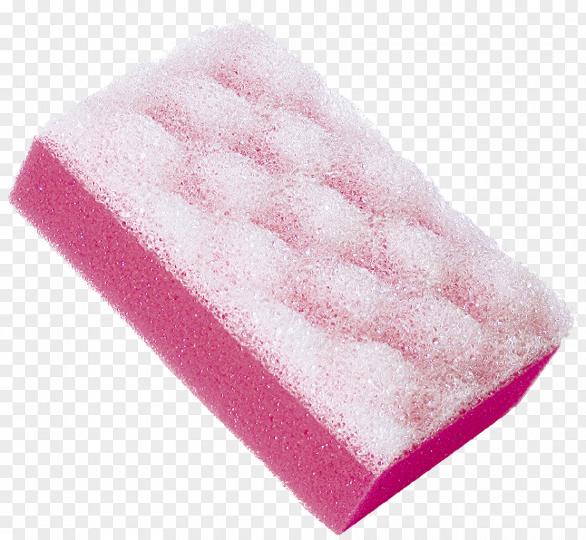 Bath Sponge Pink M Material PNG