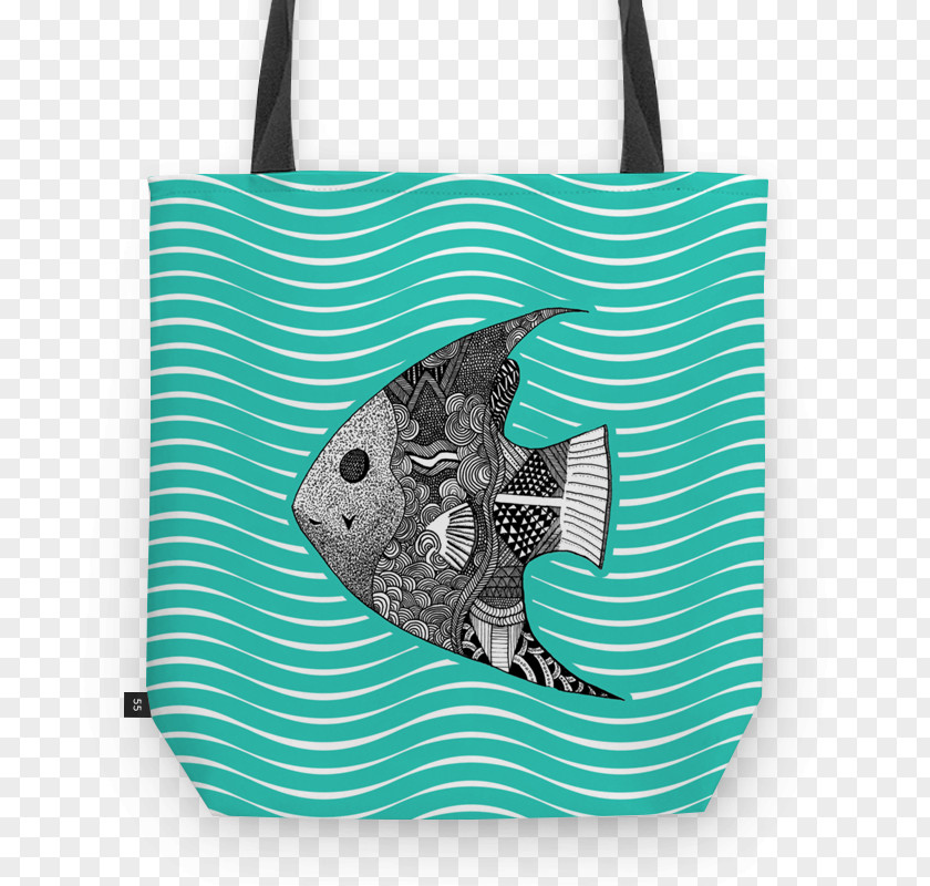 Peixe Pintado Rio Handbag Tote Bag Art Clay Jensen Illustration PNG