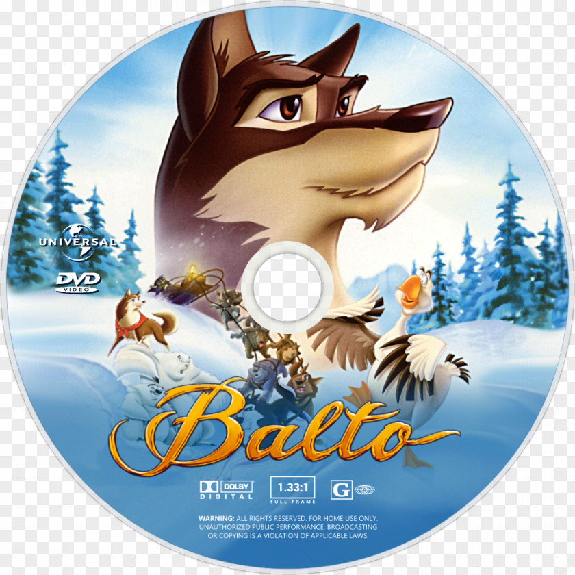 Poster Cover Dog Balto DVD Alaskan Husky Film PNG