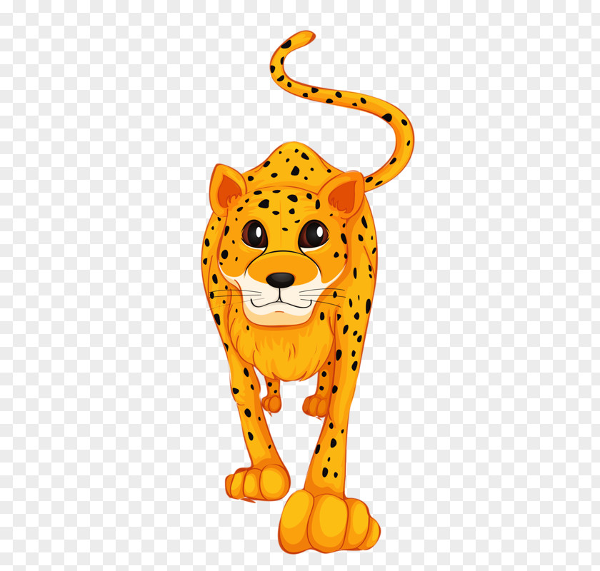 Tiger Cheetah Leopard Felidae Cartoon Clip Art PNG