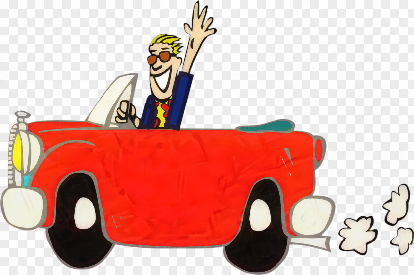 Toy Riding Cartoon Car PNG