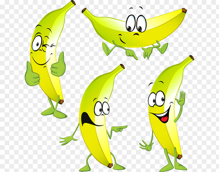 Banana Cartoon Stock Photography PNG