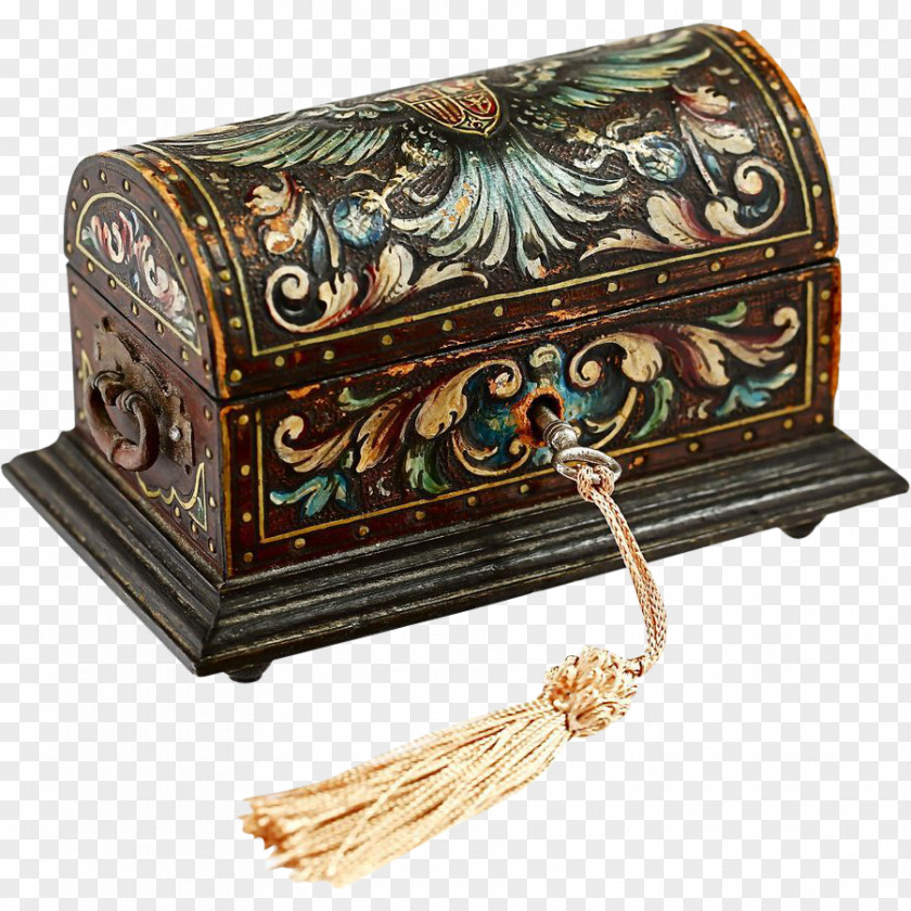 Box Antique Casket Jewellery Vintage Clothing PNG