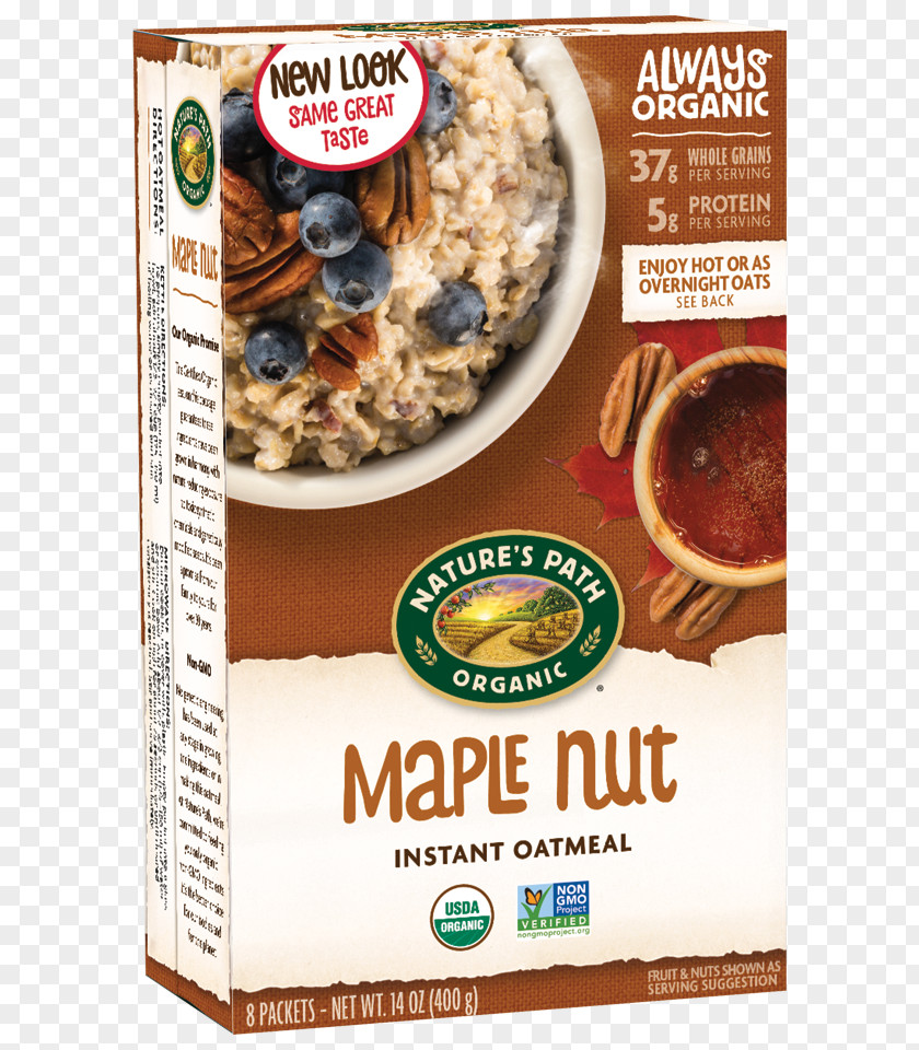 Breakfast Cereal Organic Food Nature's Path Oatmeal PNG