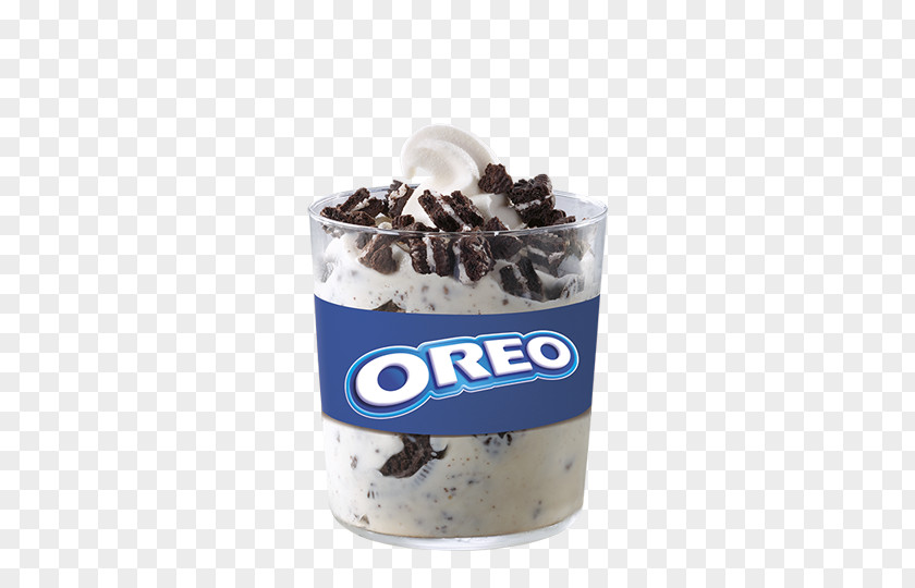 Oreo Milkshake Sundae Ice Cream PNG