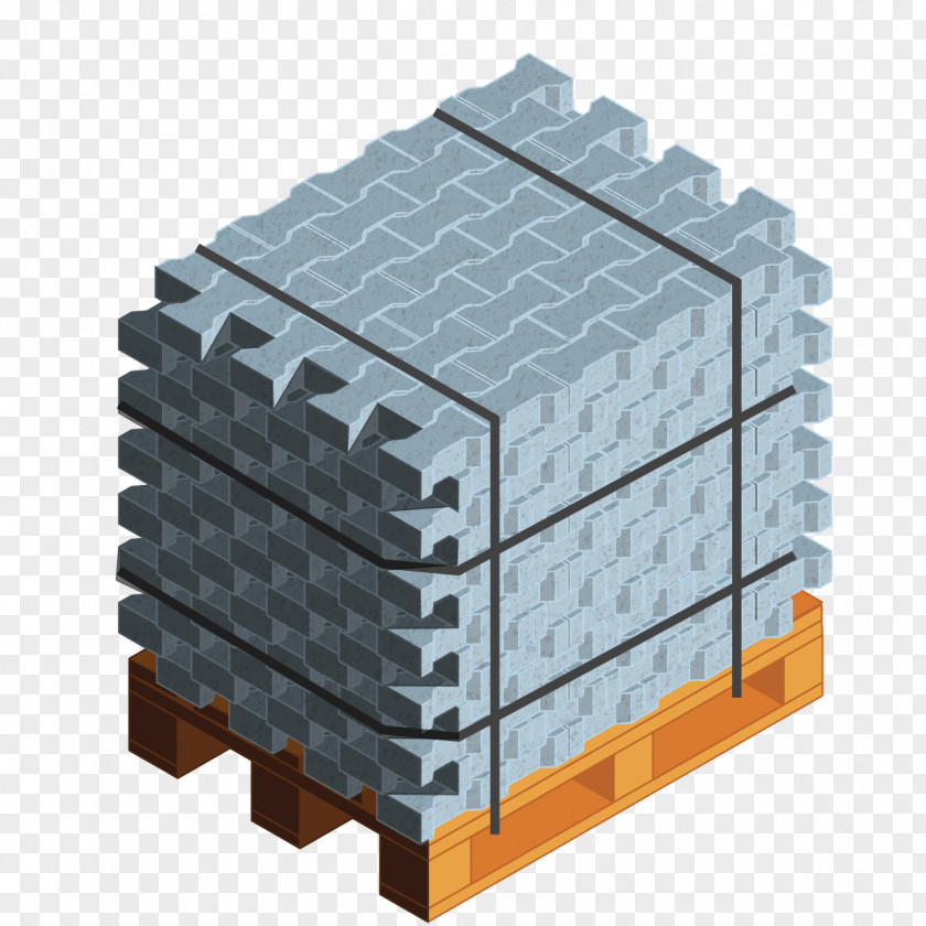 Plastic Pallet Packaging And Labeling Sett Concrete PNG