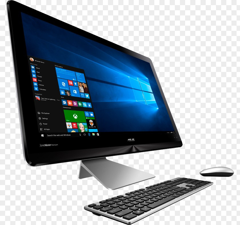 Computer All-in-One Desktop Computers Intel Core I5 ASUS Touchscreen PNG